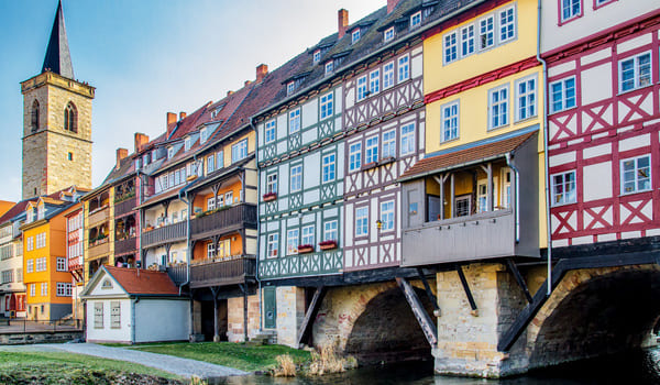 Die Altstadt von Erfurt.