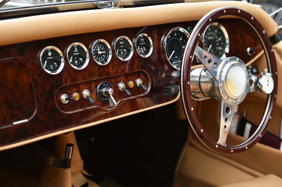 Innenraum eines Oldtimers