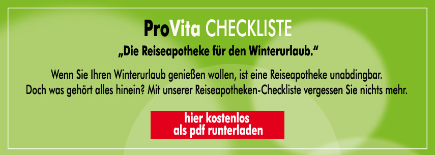 checkliste reiseapotheke winter