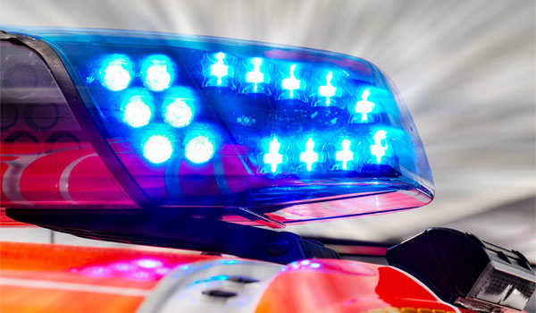 Rettungswagen mit Blaulicht