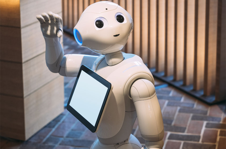 Pepper: Ein Roboter der in der Pflege eingesetzt werden soll.