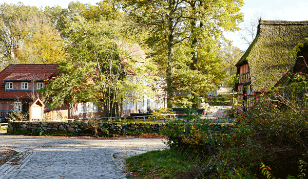 Das Heidedorf Wilsede.