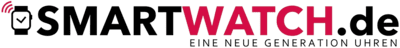 Logo mit dem Schriftzug 'SMARTWATCH.de', wobei 'SMART' in schwarzer und 'WATCH' in pinker Schrift dargestellt ist.