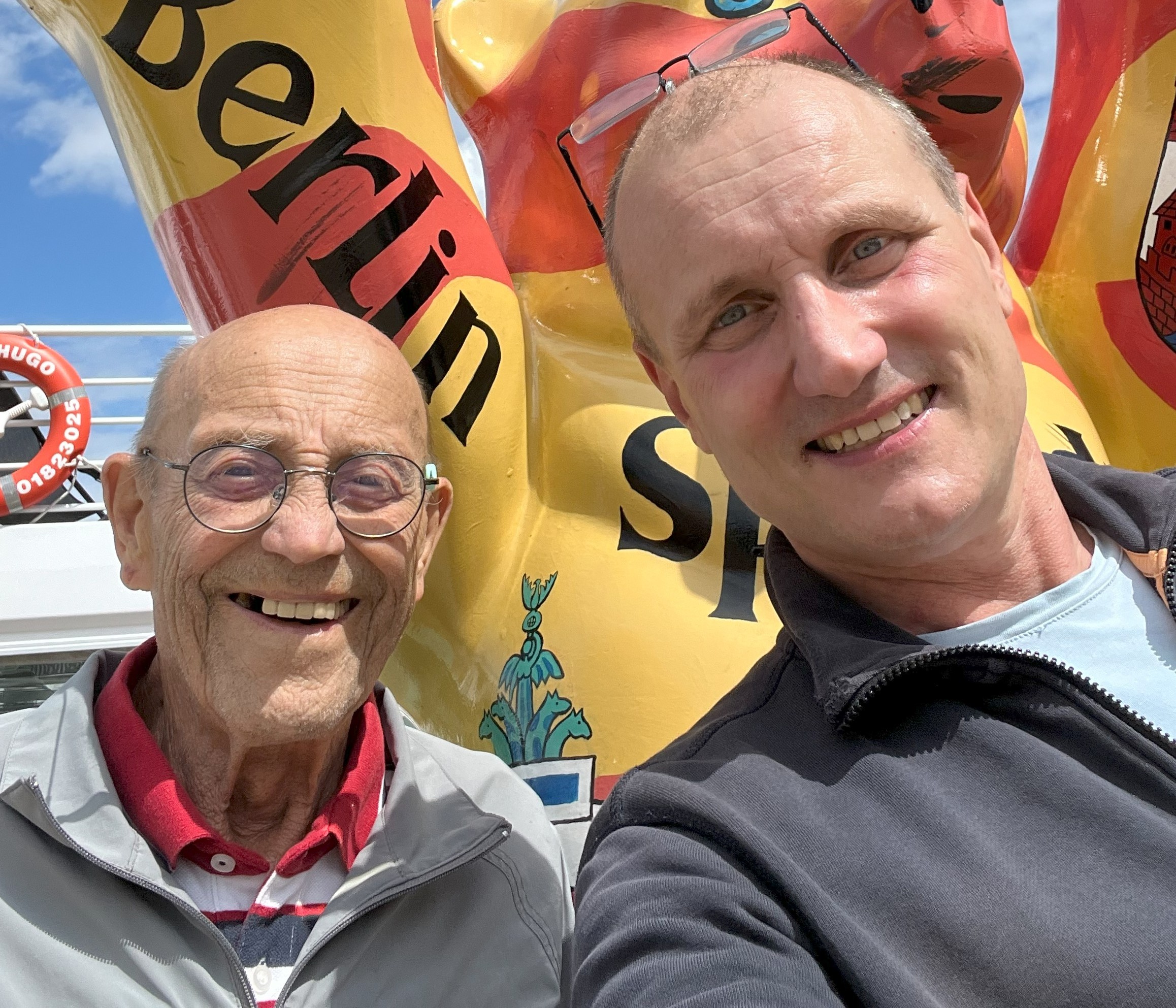 Gerhard und sein Stiefsohn Stefan Kraus.